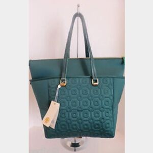 Tory Burch embossed neoprene shopper